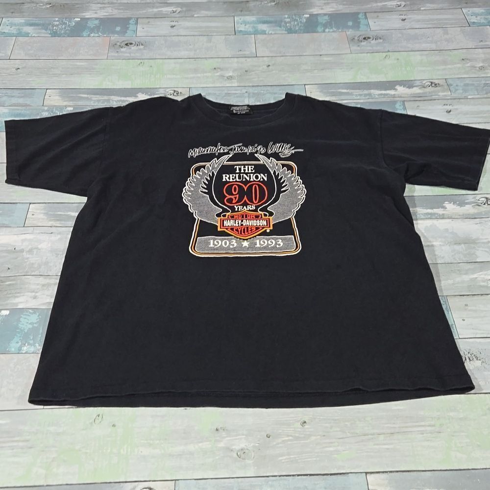 Harley-Davidson 90th Reunion 1993 Single Stitch T-Shirt